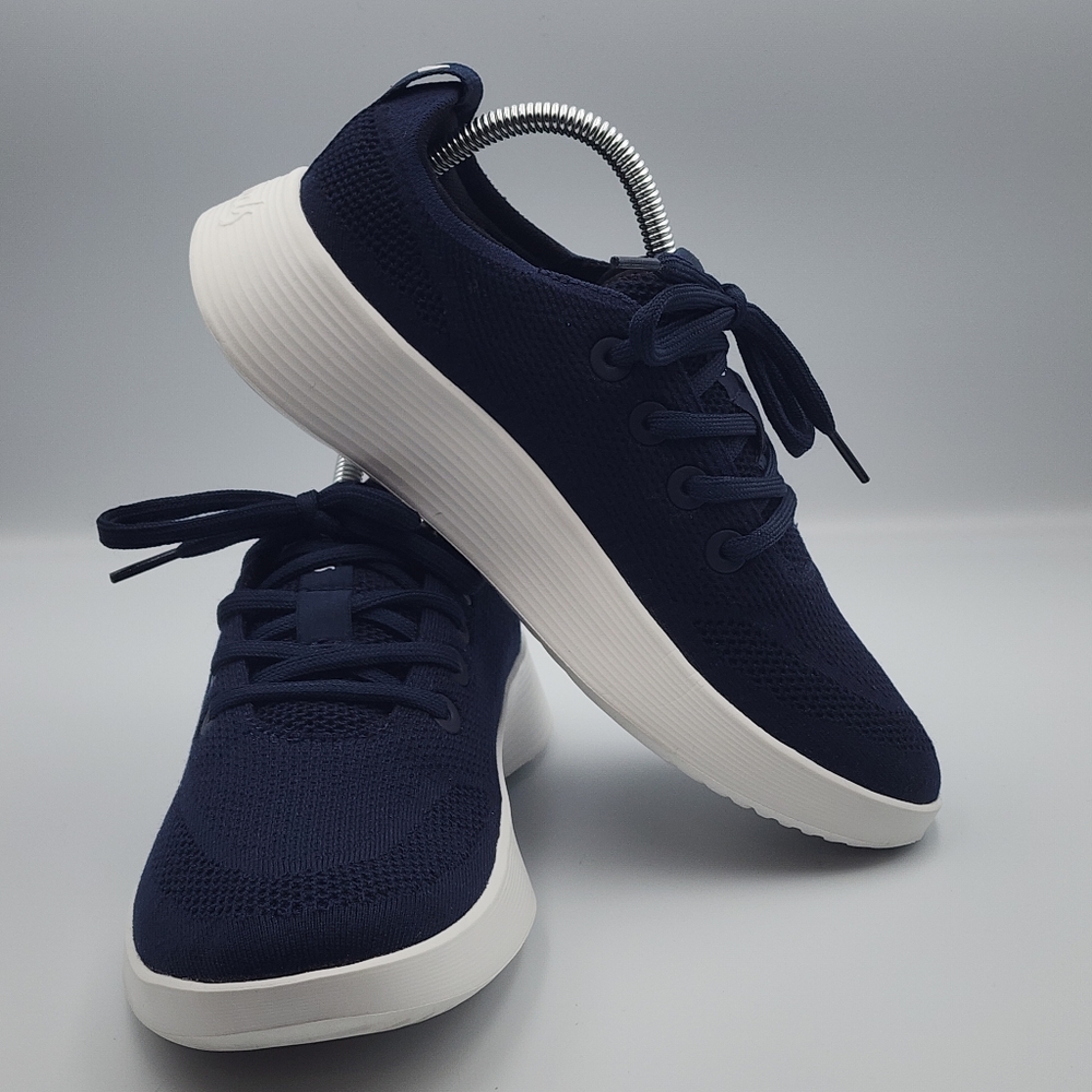 Allbirds Women's Tree Runner Go Size 9 Blue and White Sneakers